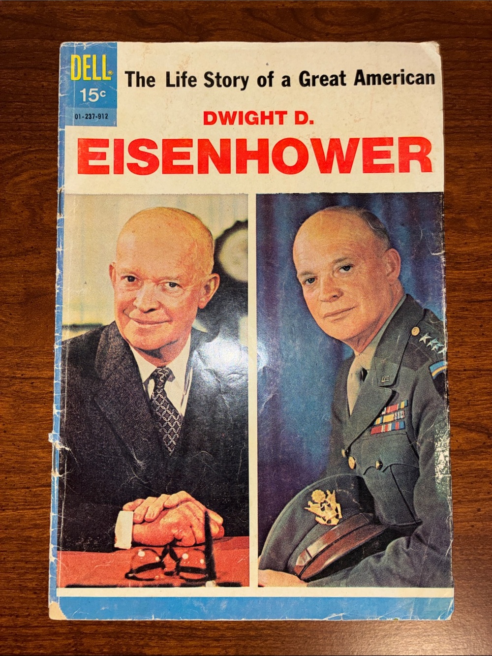 Dwight D. Eisenhower Vintage Comic Book - Red, White, Blue